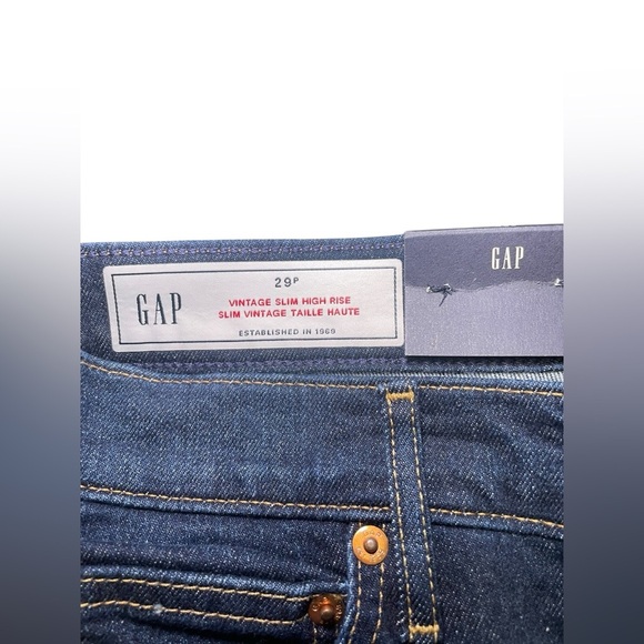 Gap New Vintage Slim High Rise Jeans 29 Petite - Picture 8 of 8